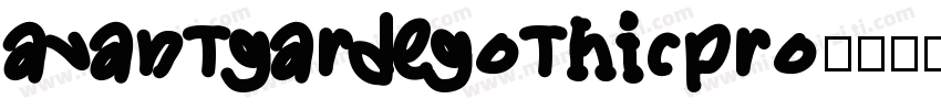 avantgardegothicpro字体转换