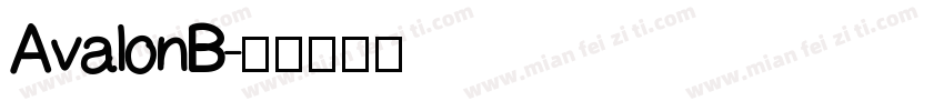 AvalonB字体转换