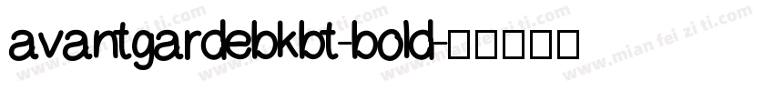 avantgardebkbt-bold字体转换