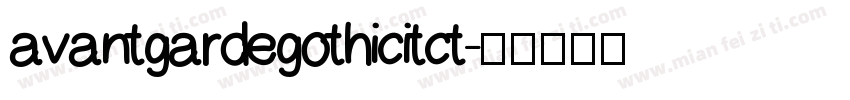 avantgardegothicitct字体转换