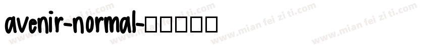 avenir-normal字体转换