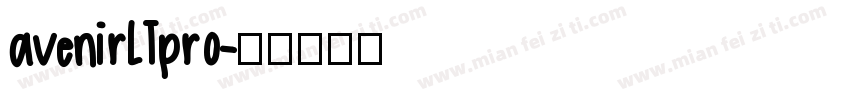 avenirLTpro字体转换