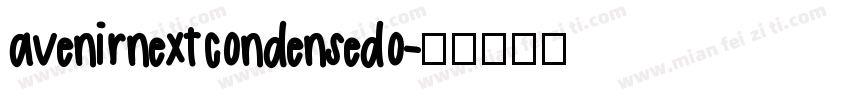avenirnextcondensedo字体转换
