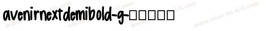 avenirnextdemibold-g字体转换