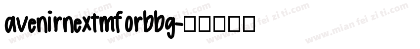 avenirnextmforbbg字体转换