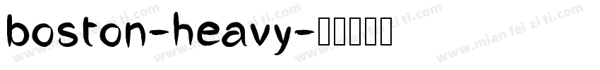 boston-heavy字体转换