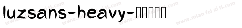 luzsans-heavy字体转换