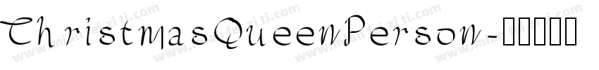 ChristmasQueenPerson字体转换