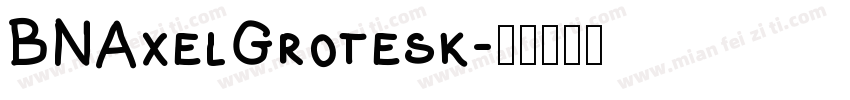 BNAxelGrotesk字体转换