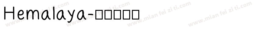 Hemalaya字体转换