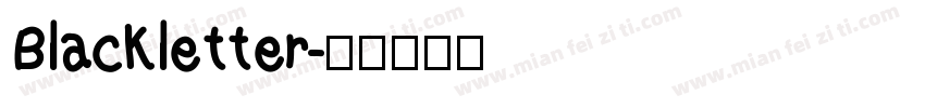 BIacKIetter字体转换