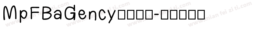 MpFBaGency粗体转换字体转换
