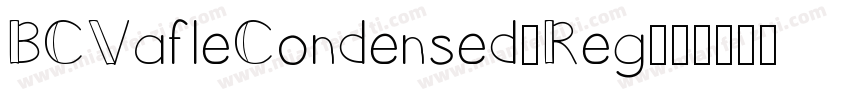 BCVafleCondensed-Reg字体转换