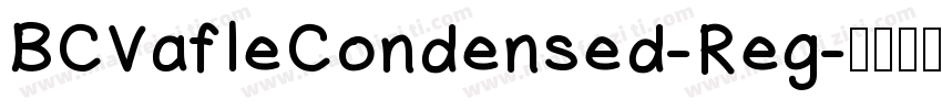 BCVafleCondensed-Reg字体转换