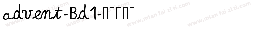 advent-Bd1字体转换