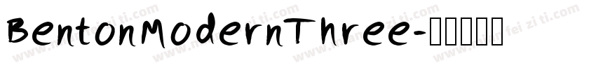 BentonModernThree字体转换
