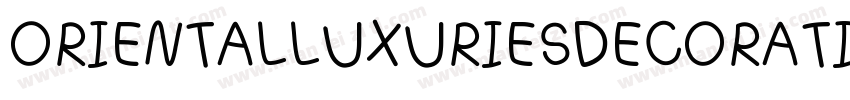 ORIENTALLUXURIESDECORATION字体转换