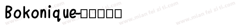Bokonique字体转换
