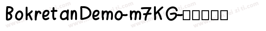 BokretanDemo-m7KG字体转换
