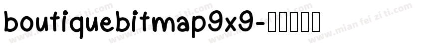 boutiquebitmap9x9字体转换