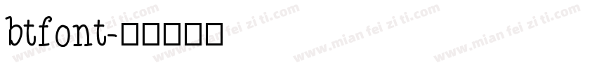 btfont字体转换