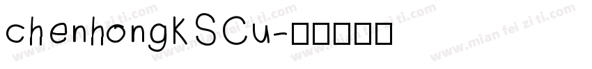 chenhongKSCu字体转换