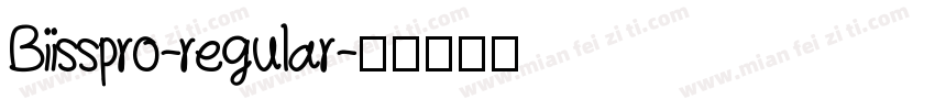 Biisspro-regular字体转换