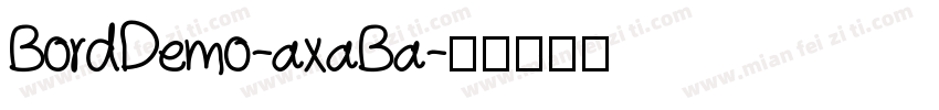 BordDemo-axaBa字体转换