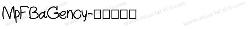 MpFBaGency字体转换 MpFBaGency字体转换