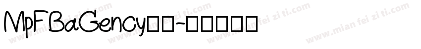 MpFBaGency粗体字体转换