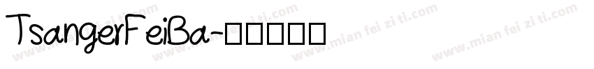 TsangerFeiBa字体转换