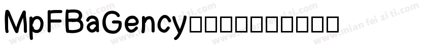 MpFBaGency粗体转换字体转换