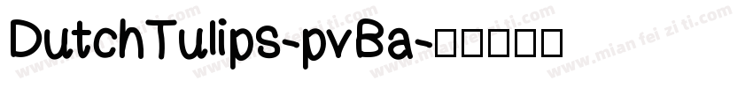 DutchTulips-pvBa字体转换