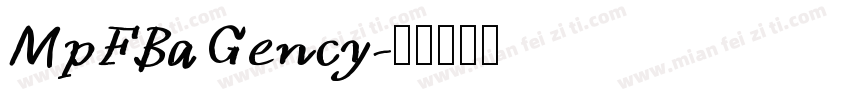 MpFBaGency字体转换
