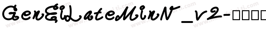 GenEiLateMinN_v2字体转换