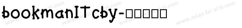 bookmanITcby字体转换