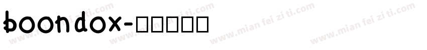 boondox字体转换