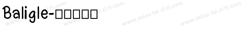 Baligle字体转换
