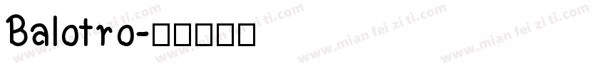 Balotro字体转换
