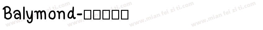 Balymond字体转换