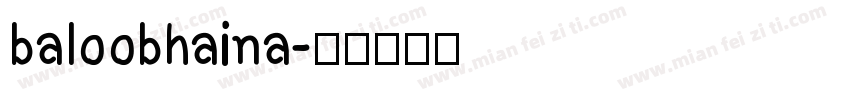 baloobhaina字体转换