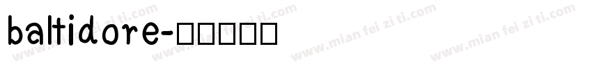 baltidore字体转换
