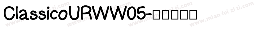 ClassicoURWW05字体转换