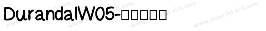 DurandalW05字体转换