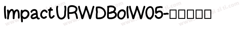 ImpactURWDBolW05字体转换