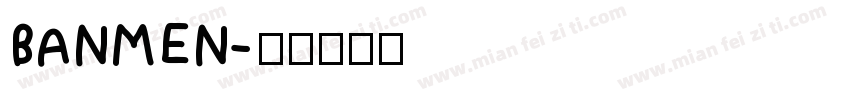BANMEN字体转换