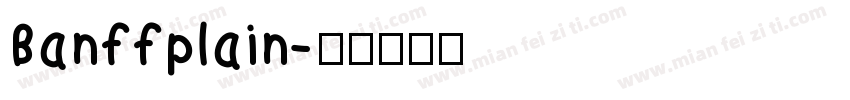 Banffplain字体转换