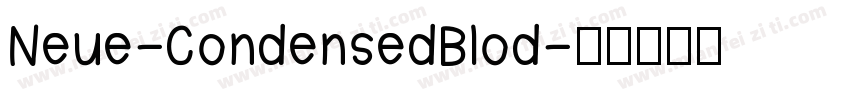 Neue-CondensedBlod字体转换