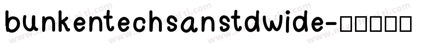 bunkentechsanstdwide字体转换