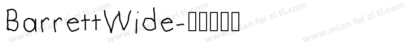 BarrettWide字体转换
